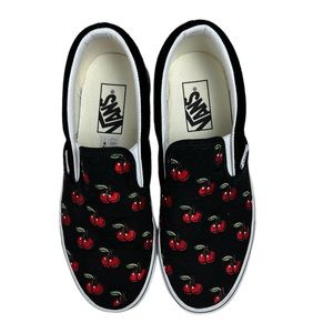 Classic Slip on Vans Cherry shoes